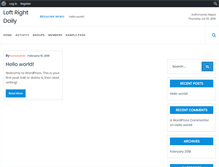 Tablet Screenshot of leftrightdaily.com